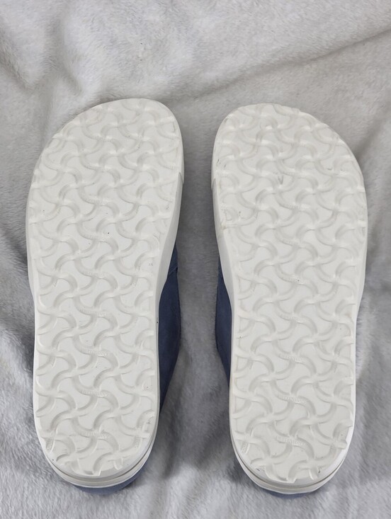 Birkenstock Oswego Elemental Blue Suede Slip On Sneakers EU 43 US 10